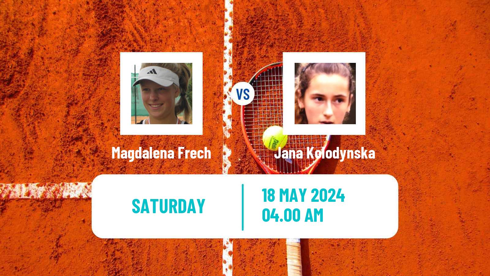 Tennis WTA Strasbourg Magdalena Frech - Jana Kolodynska