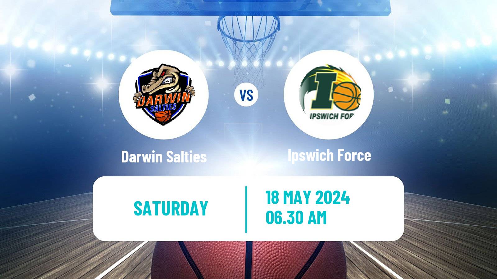 Basketball Australian NBL1 North Darwin Salties - Ipswich Force