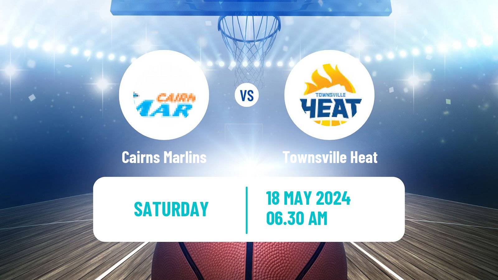 Basketball Australian NBL1 North Cairns Marlins - Townsville Heat