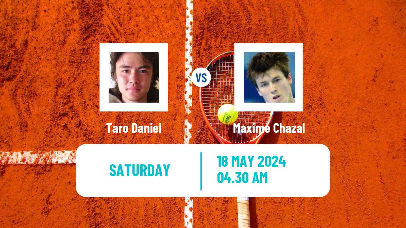 Tennis ATP Lyon Taro Daniel - Maxime Chazal