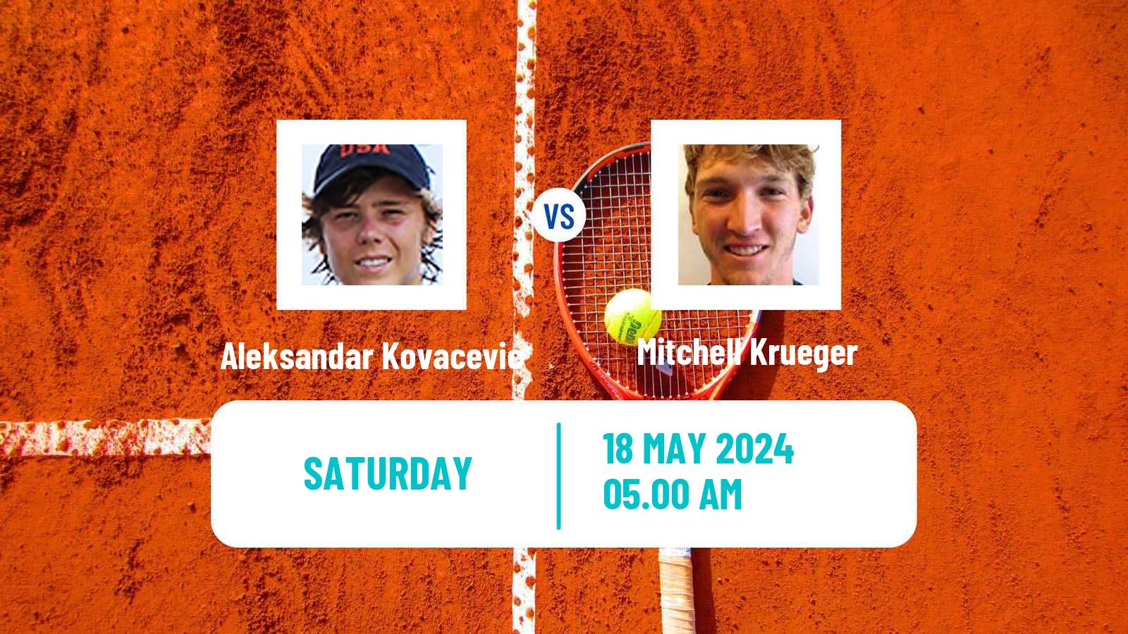 Tennis ATP Geneva Aleksandar Kovacevic - Mitchell Krueger