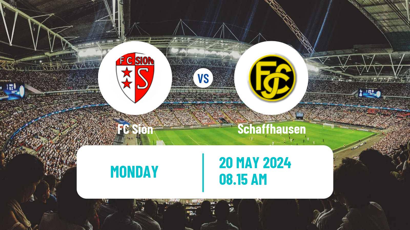 Soccer Swiss Challenge League Sion - Schaffhausen