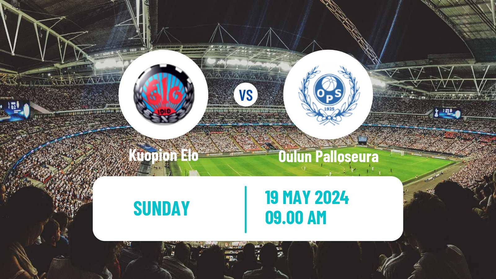 Soccer Finnish Kakkonen Group C Kuopion Elo - Oulun Palloseura
