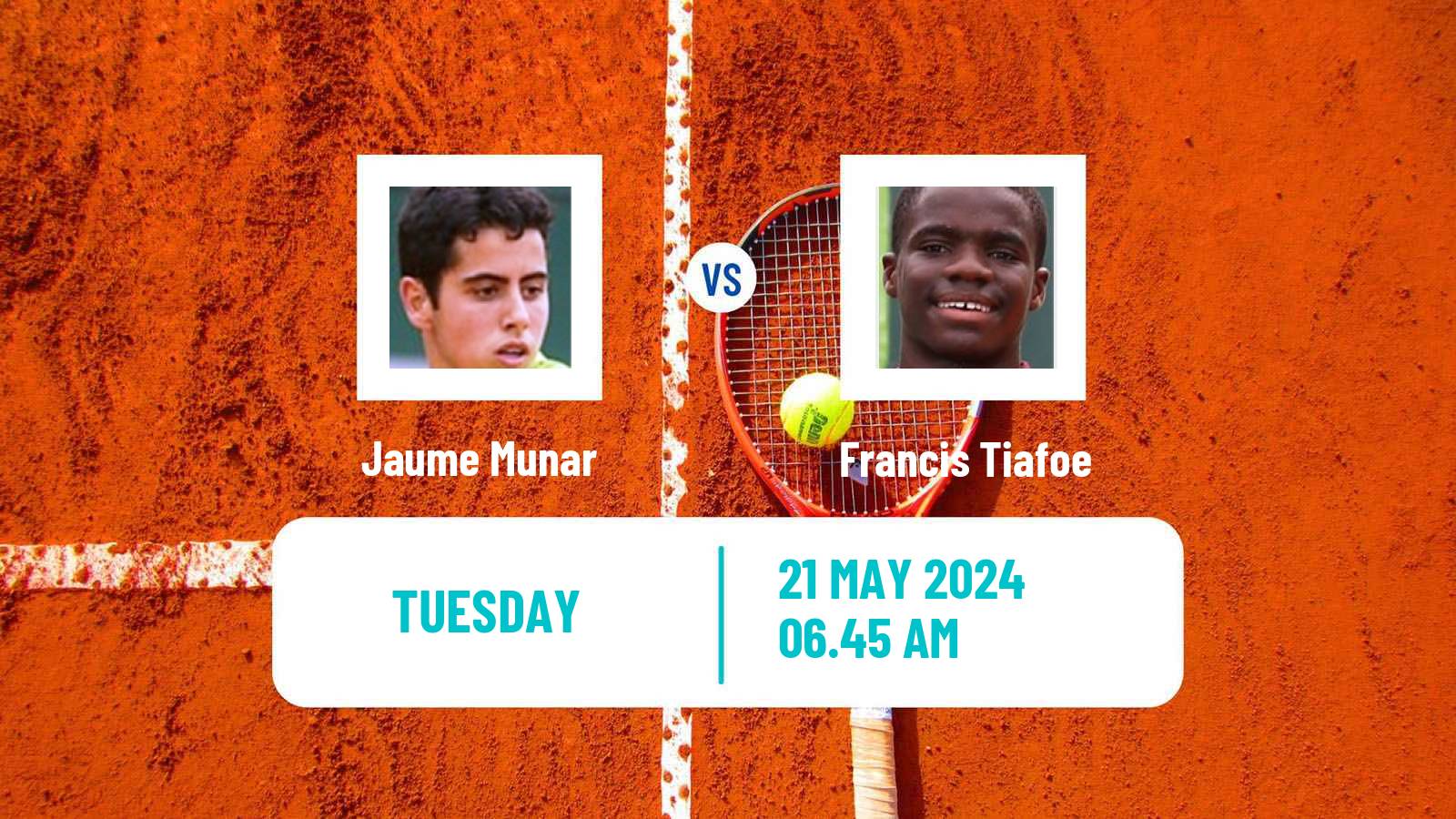 Tennis ATP Lyon Jaume Munar - Francis Tiafoe