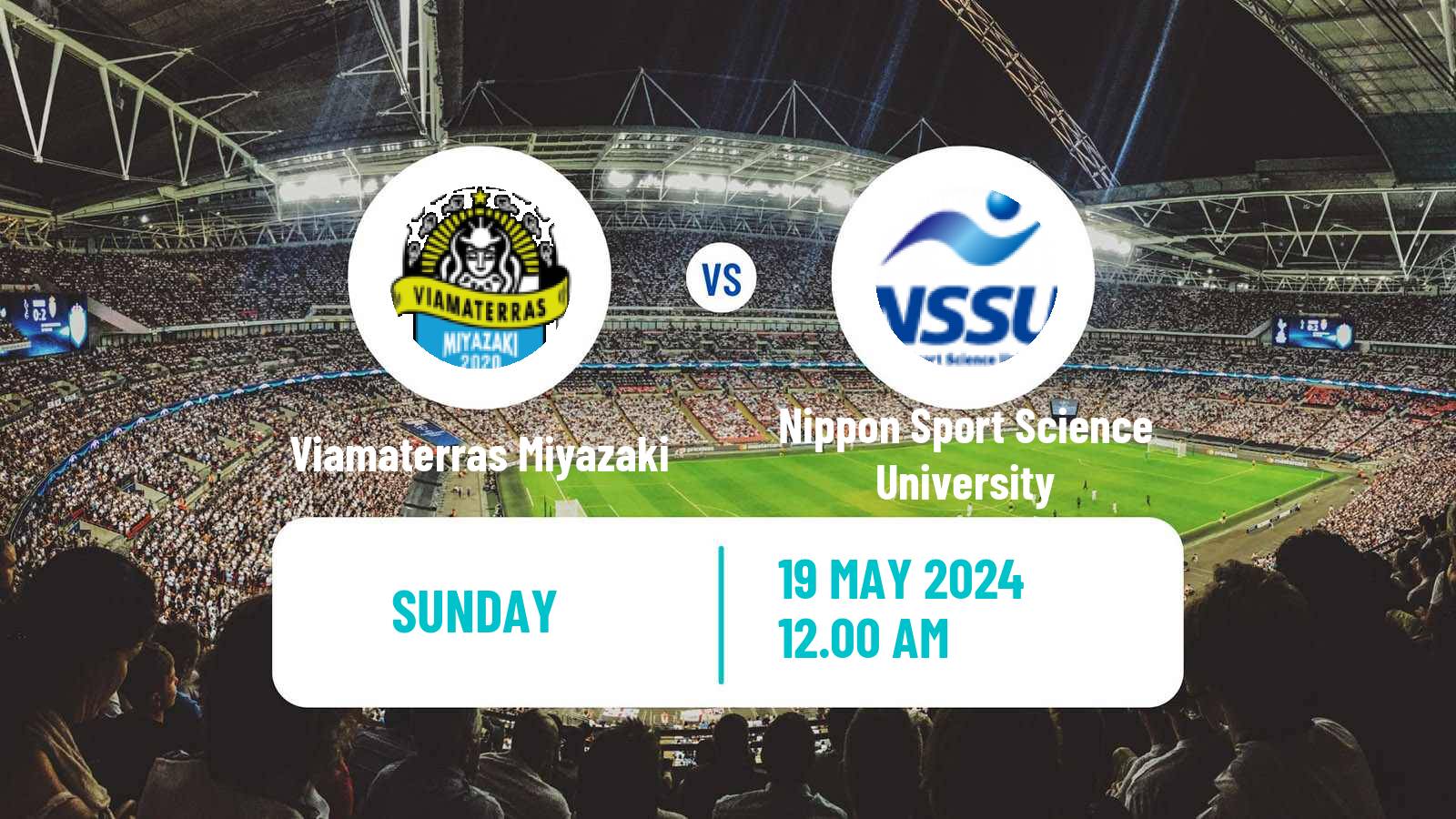 Soccer Japan Nadeshiko League Women Viamaterras Miyazaki - Nippon Sport Science University