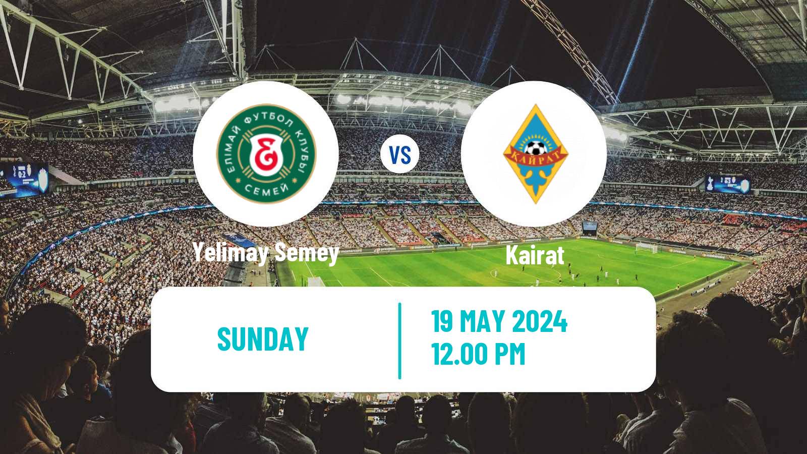 Soccer Kazakh Premier League Yelimay Semey - Kairat