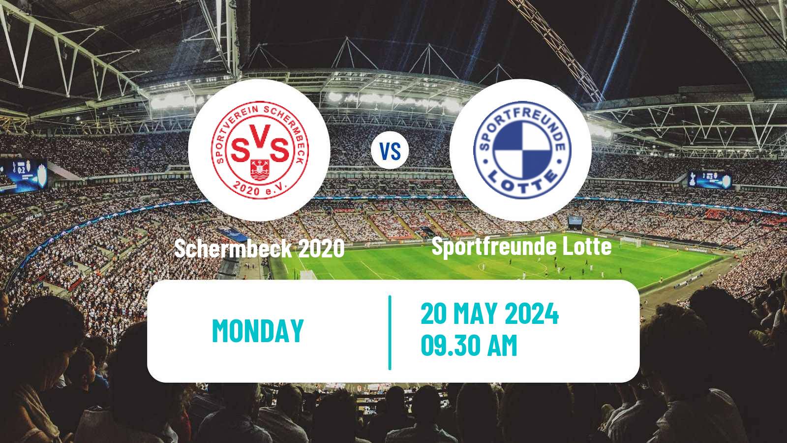Soccer German Oberliga Westfalen Schermbeck 2020 - Sportfreunde Lotte