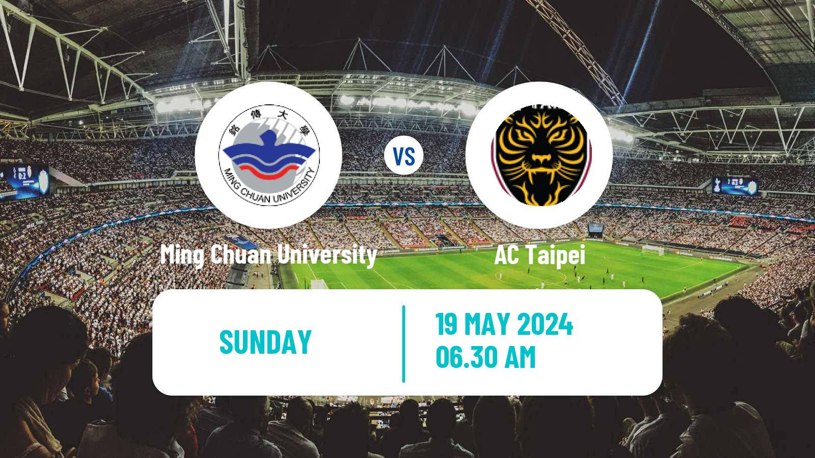 Soccer Taiwan Premier League Ming Chuan University - AC Taipei