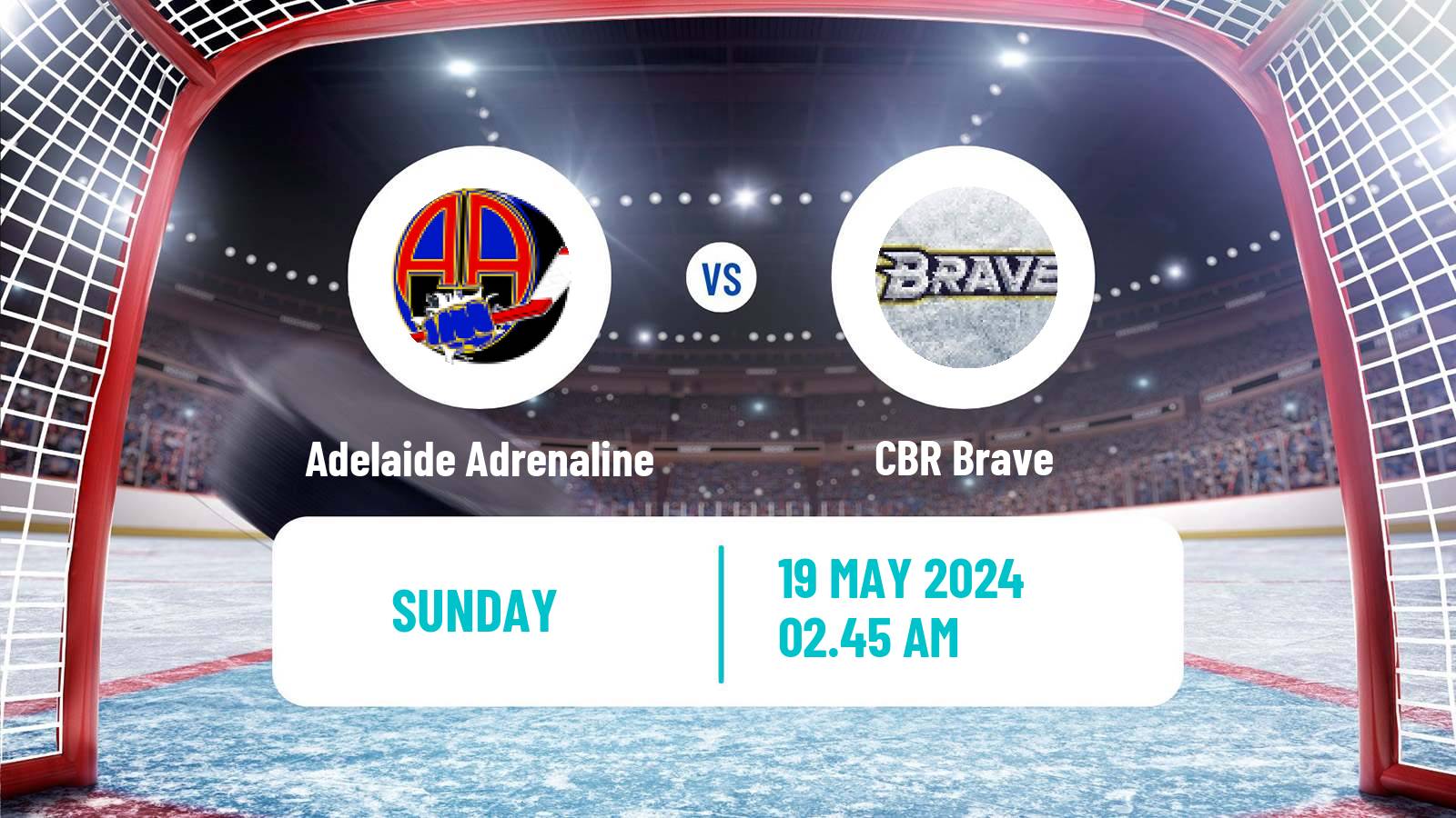 Hockey Australian Ice Hockey League Adelaide Adrenaline - CBR Brave