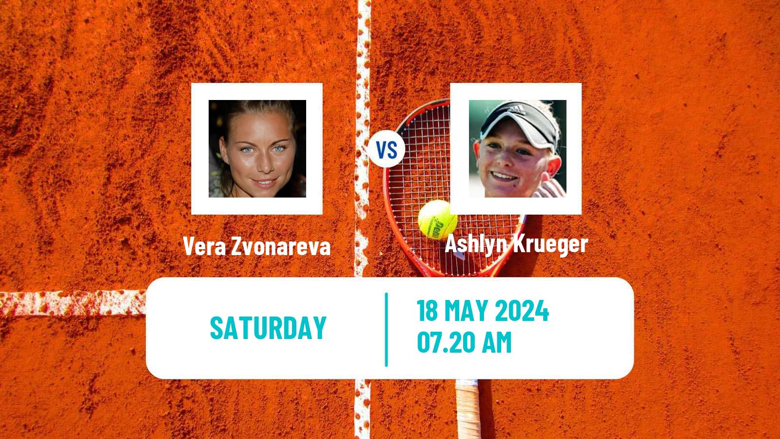 Tennis WTA Strasbourg Vera Zvonareva - Ashlyn Krueger