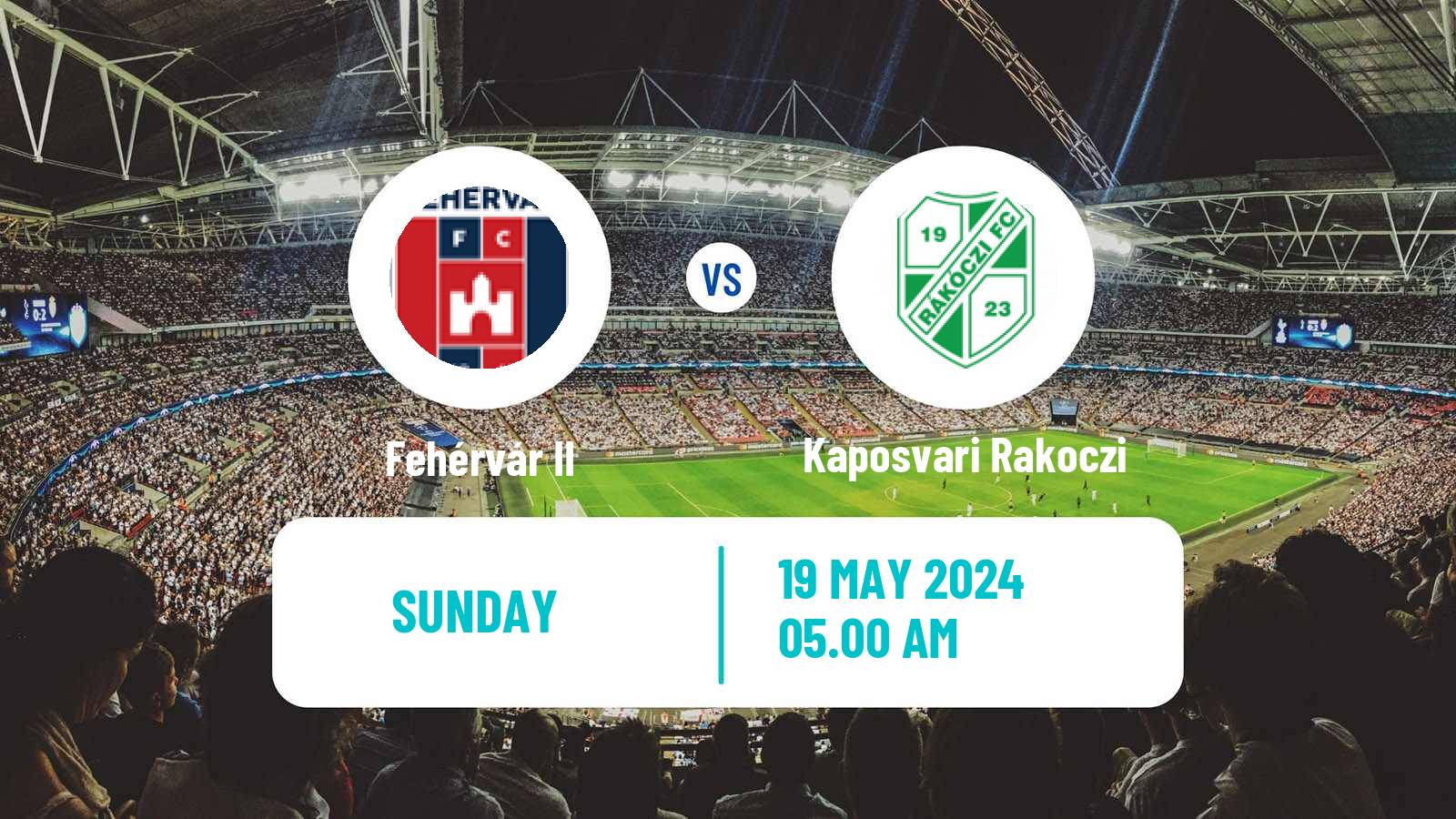 Soccer Hungarian NB III Southwest Fehérvár II - Kaposvari Rakoczi