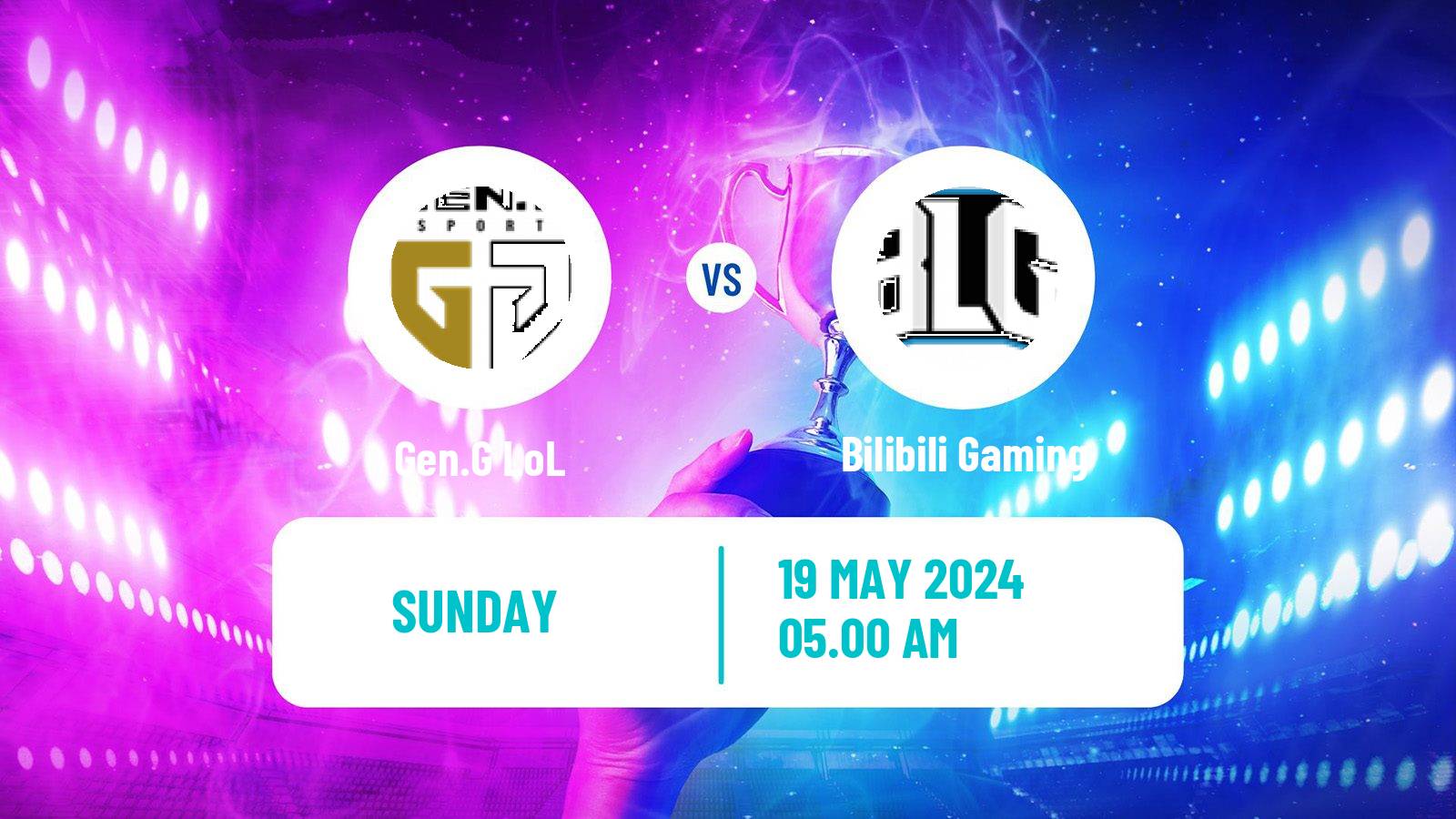 Esports League Of Legends Mid Season Invitational Gen.G - Bilibili Gaming
