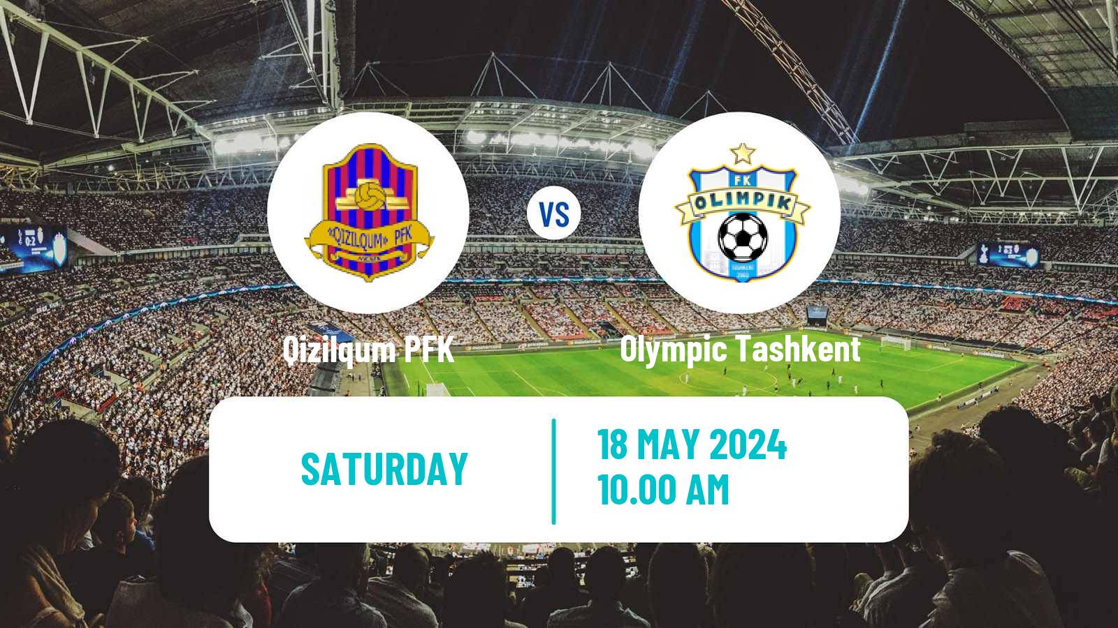 Soccer Uzbek League Qizilqum - Olympic Tashkent