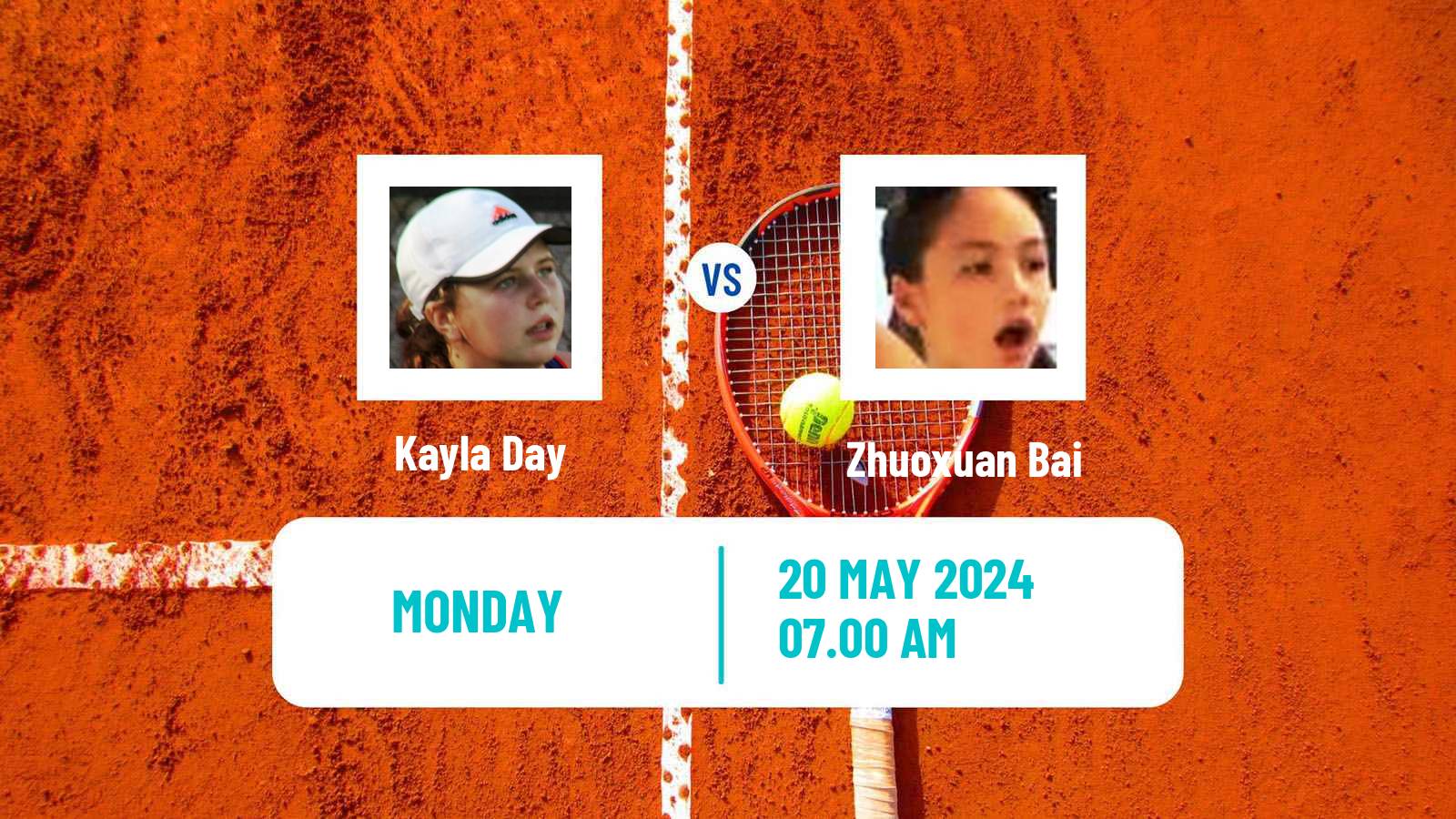 Tennis WTA Rabat Kayla Day - Zhuoxuan Bai