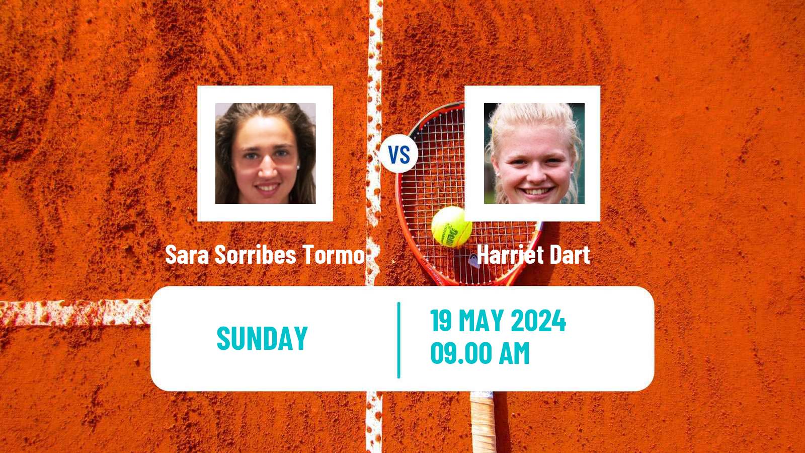 Tennis WTA Rabat Sara Sorribes Tormo - Harriet Dart