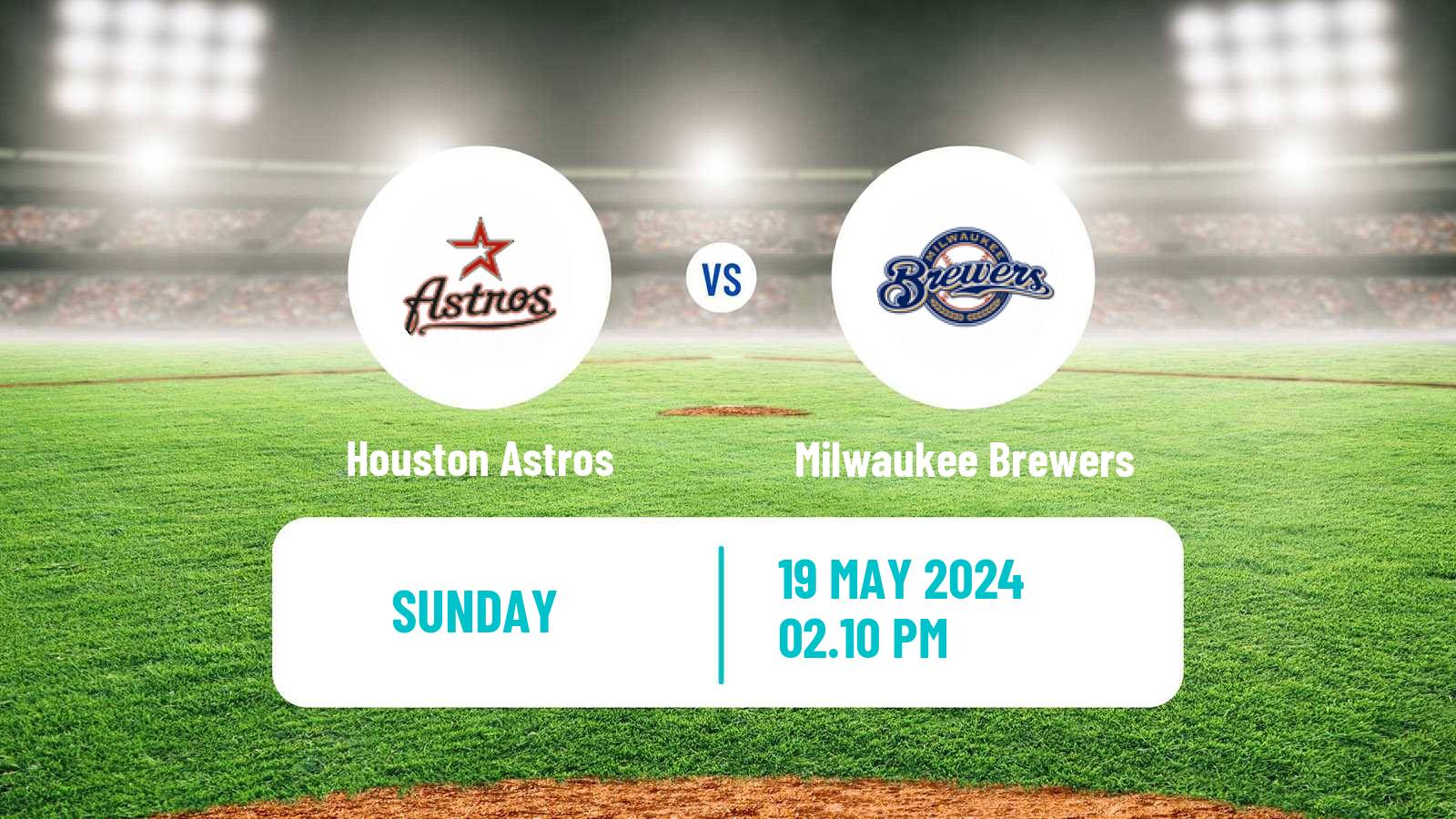 Baseball MLB Houston Astros - Milwaukee Brewers