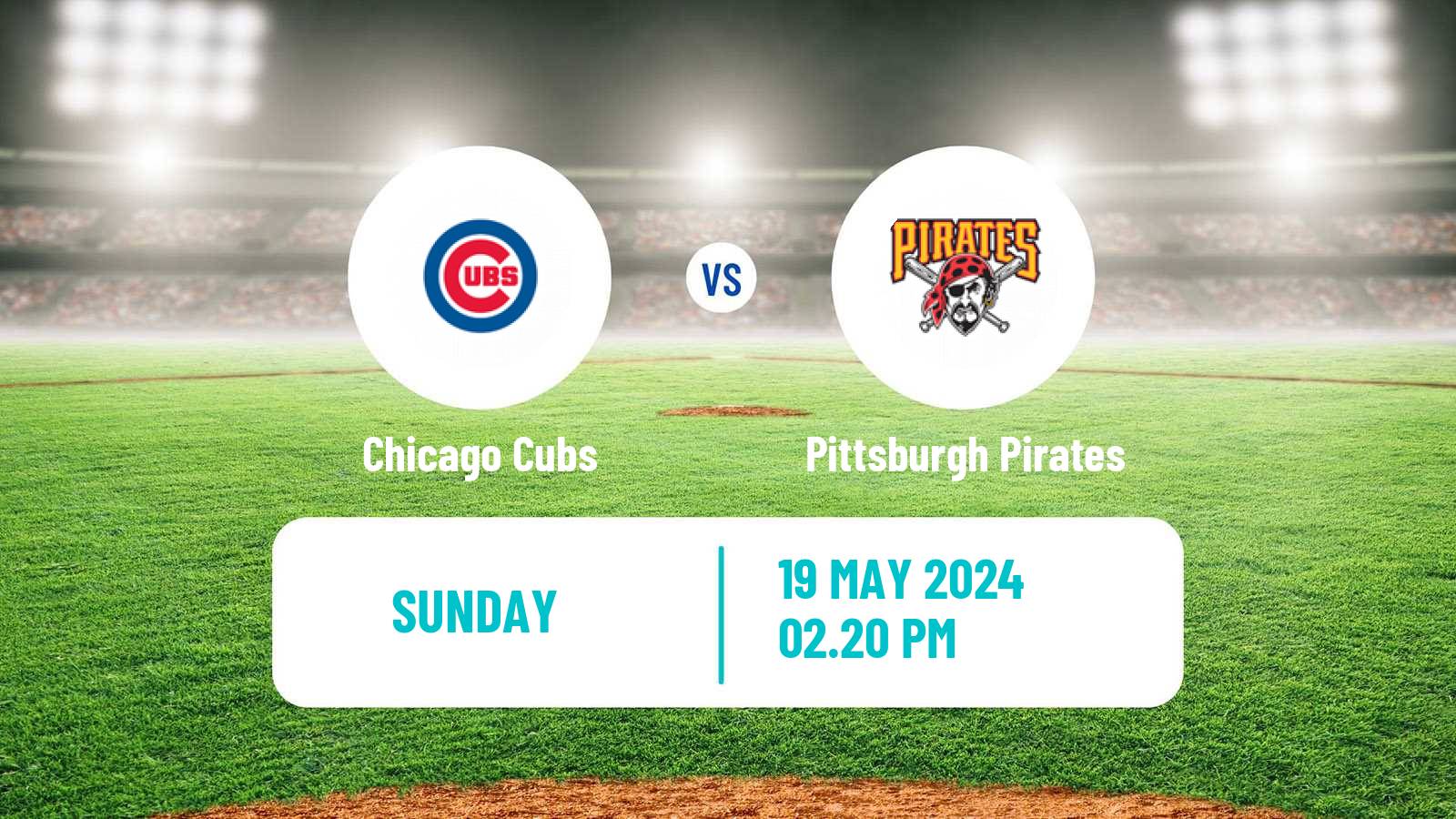 Baseball MLB Chicago Cubs - Pittsburgh Pirates