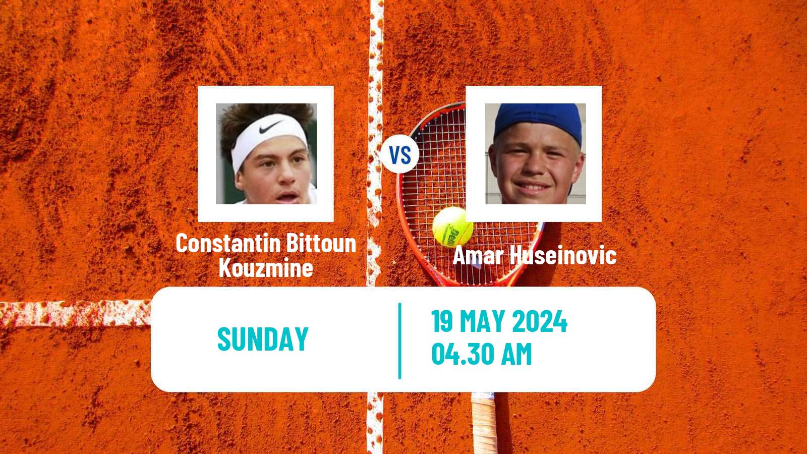 Tennis Skopje Challenger Men Constantin Bittoun Kouzmine - Amar Huseinovic