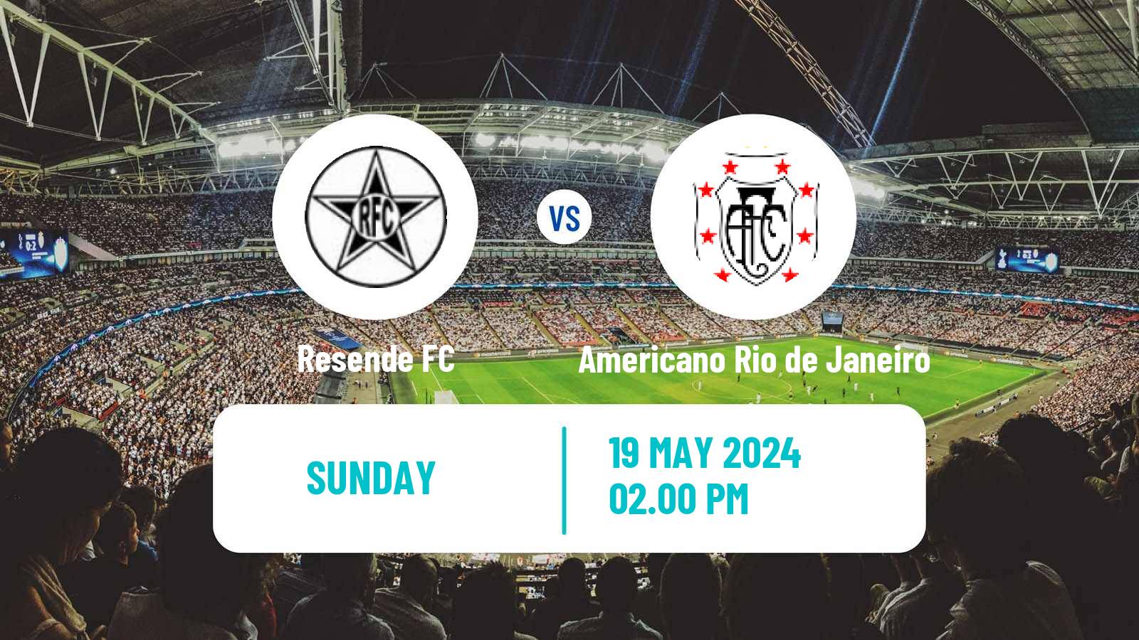 Soccer Brazilian Campeonato Carioca 2 Resende - Americano Rio de Janeiro