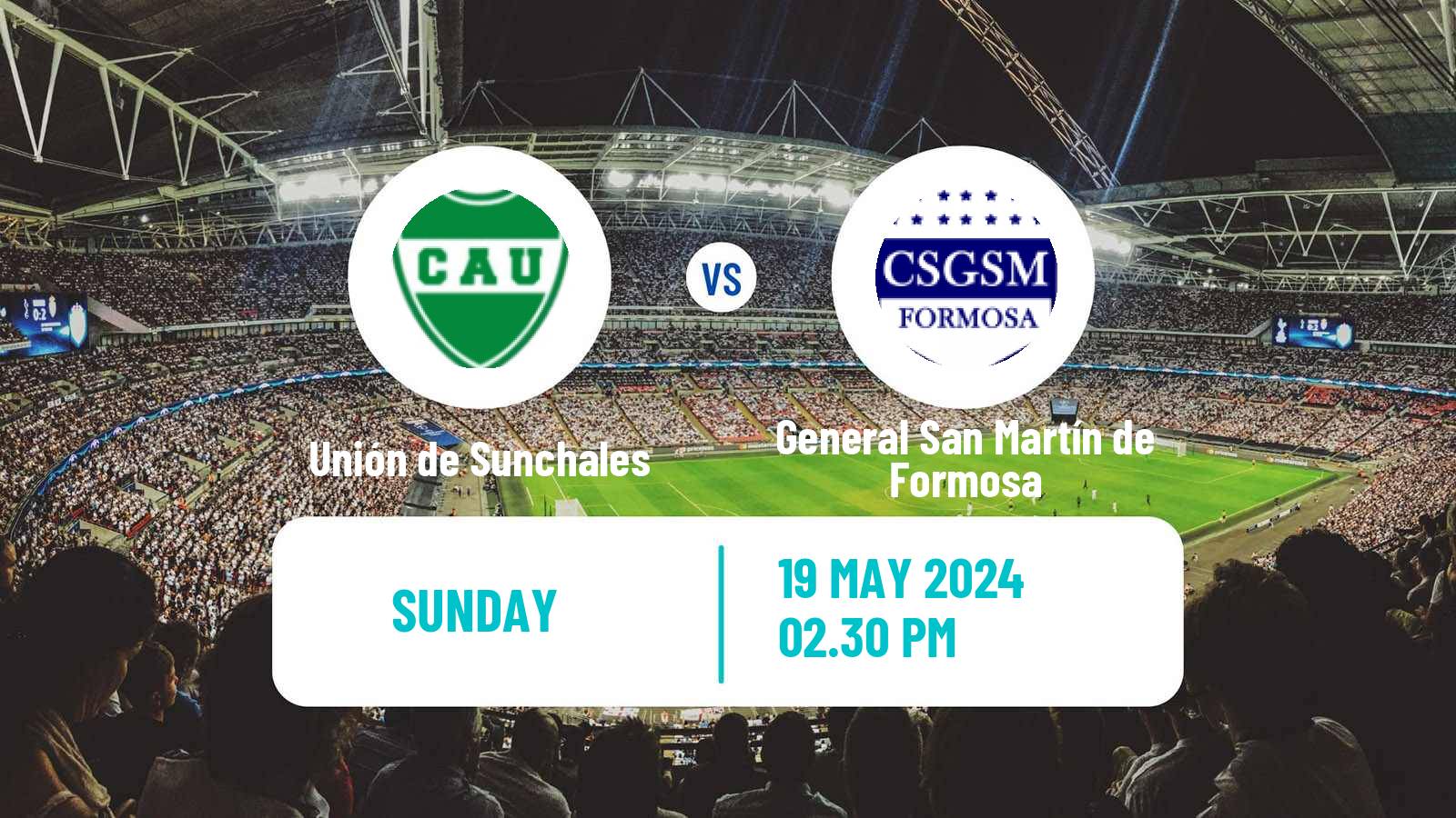 Soccer Argentinian Torneo Federal Unión de Sunchales - General San Martín de Formosa