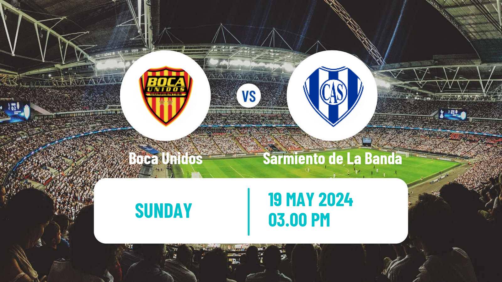 Soccer Argentinian Torneo Federal Boca Unidos - Sarmiento de La Banda