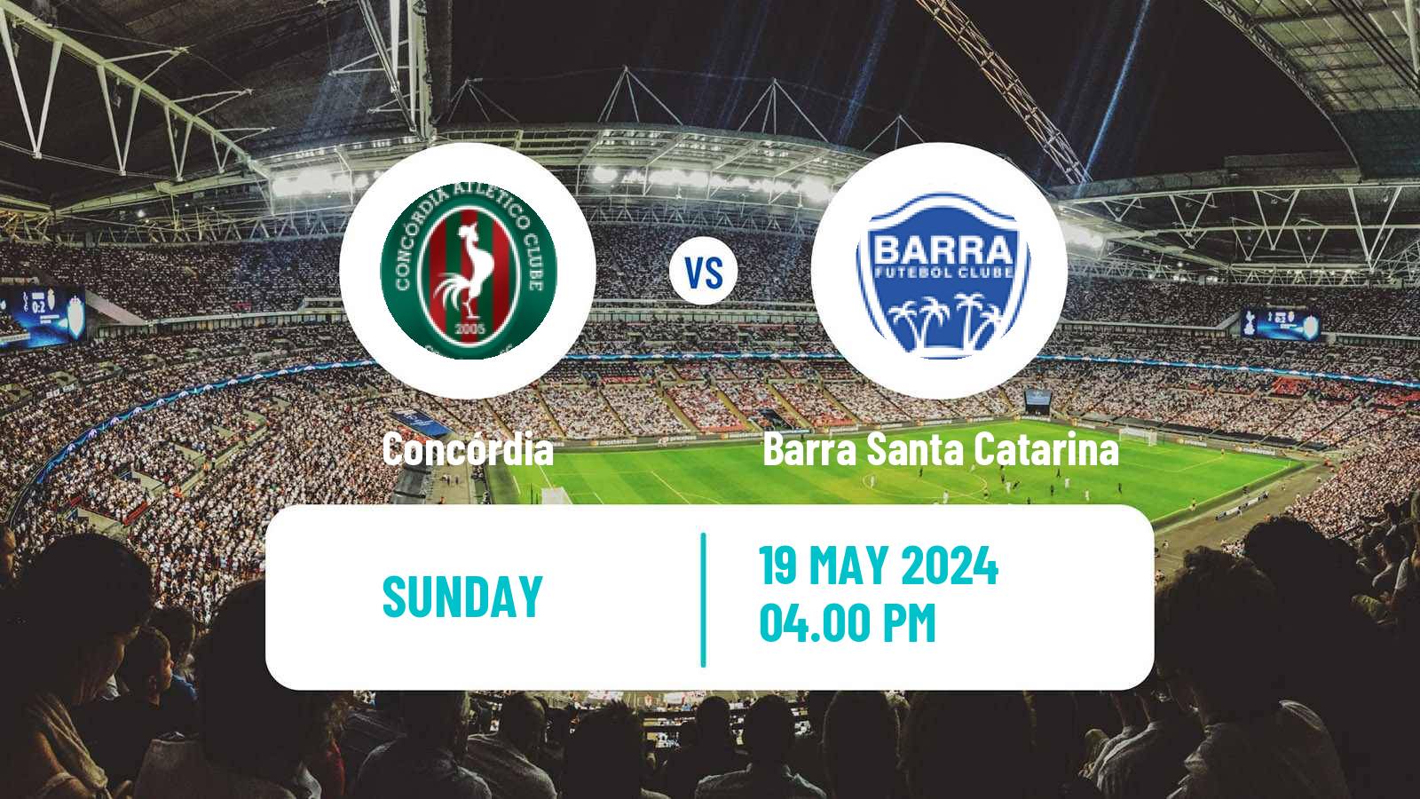 Soccer Brazilian Serie D Concórdia - Barra Santa Catarina
