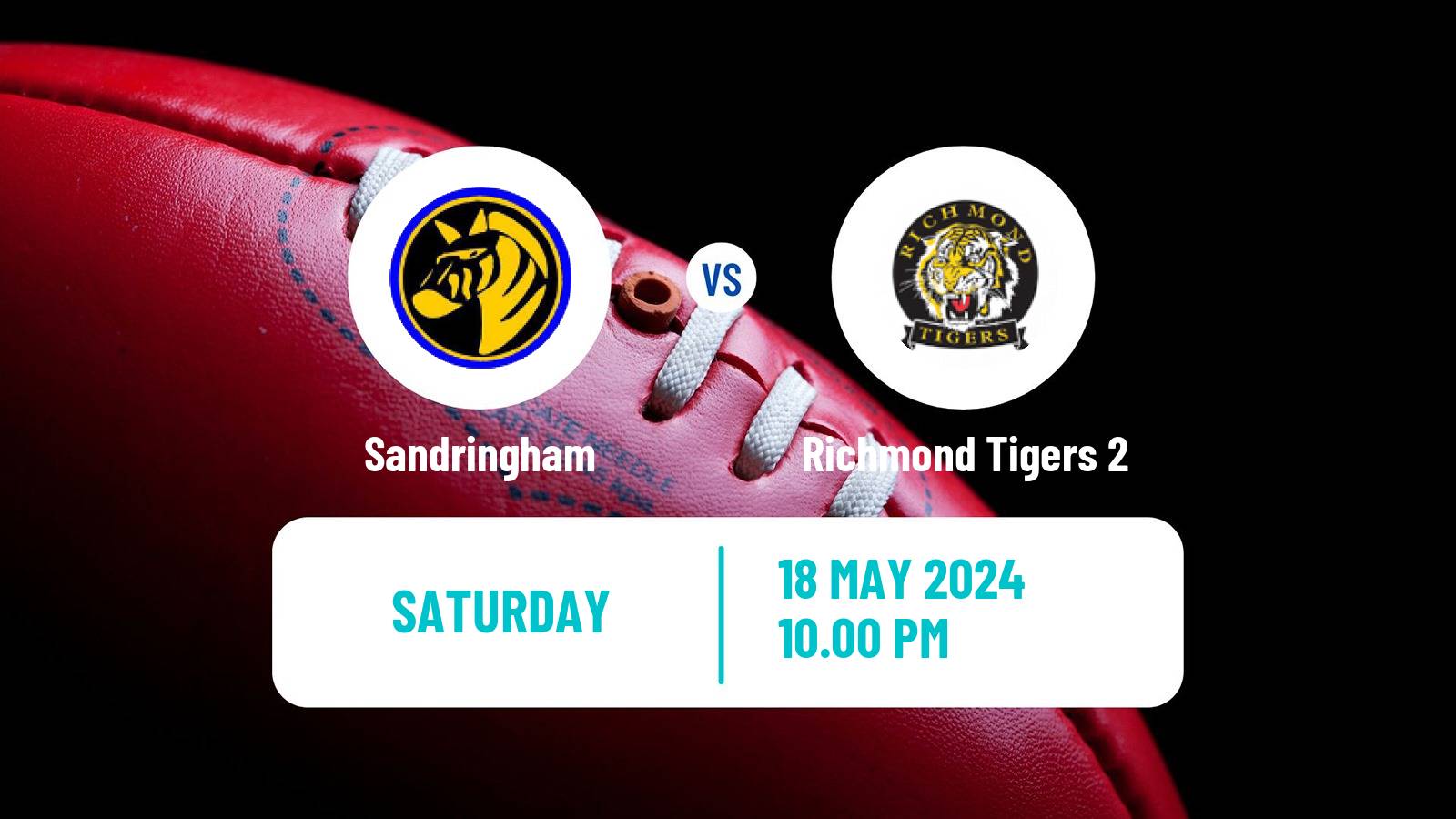 Aussie rules VFL Sandringham - Richmond Tigers 2