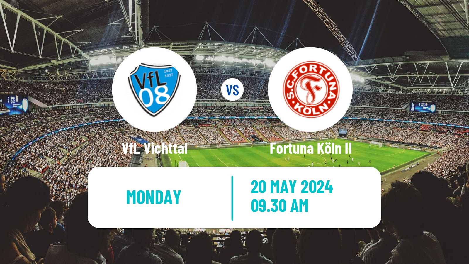 Soccer German Oberliga Mittelrhein Vichttal - Fortuna Köln II