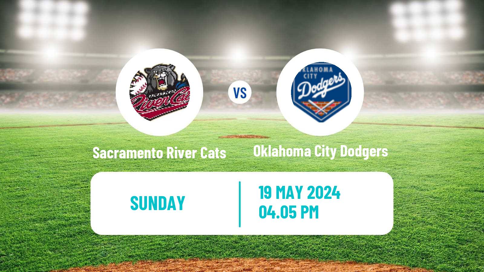 Baseball PCL Sacramento River Cats - Oklahoma City Dodgers