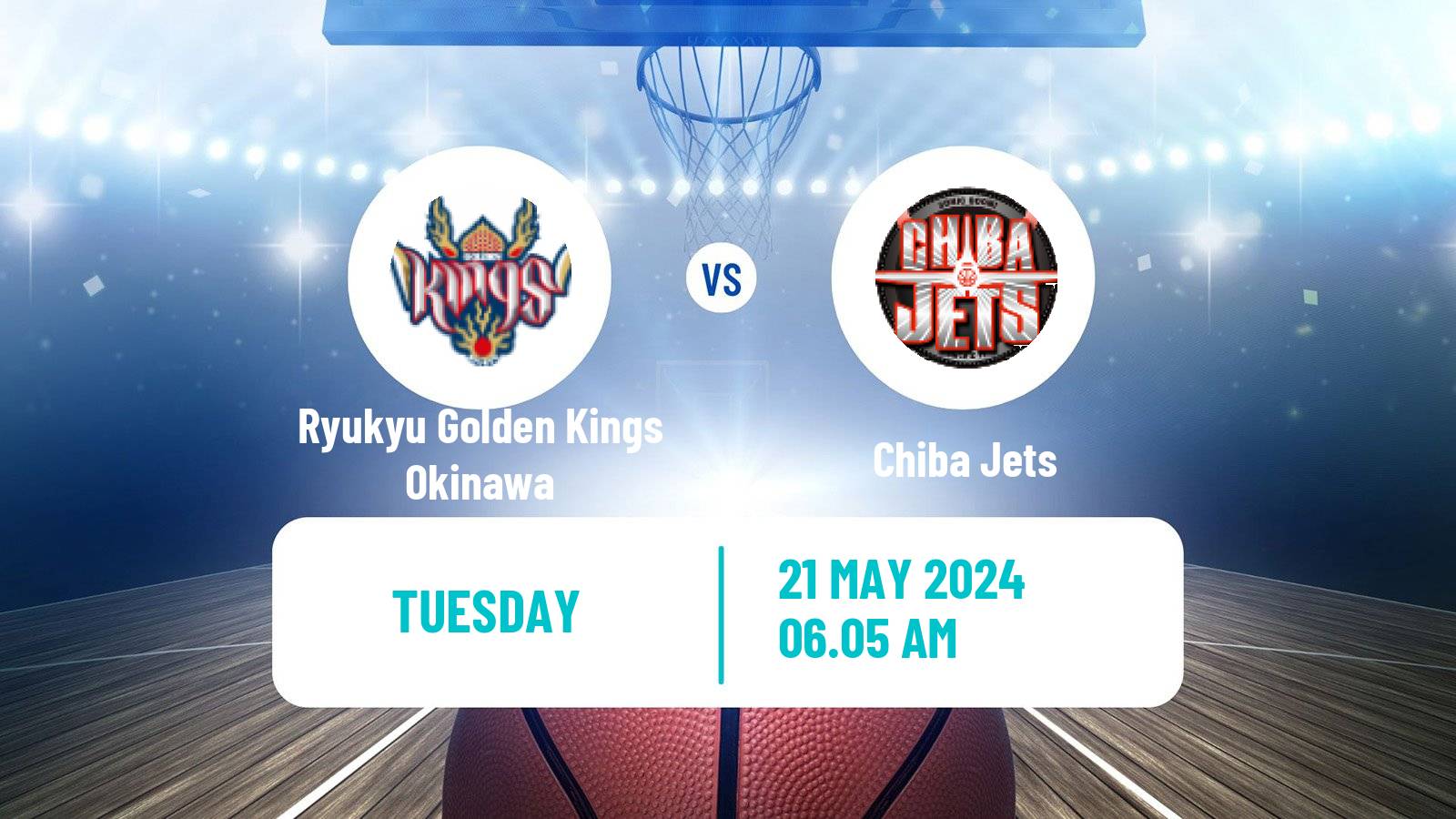 Basketball BJ League Ryukyu Golden Kings Okinawa - Chiba Jets