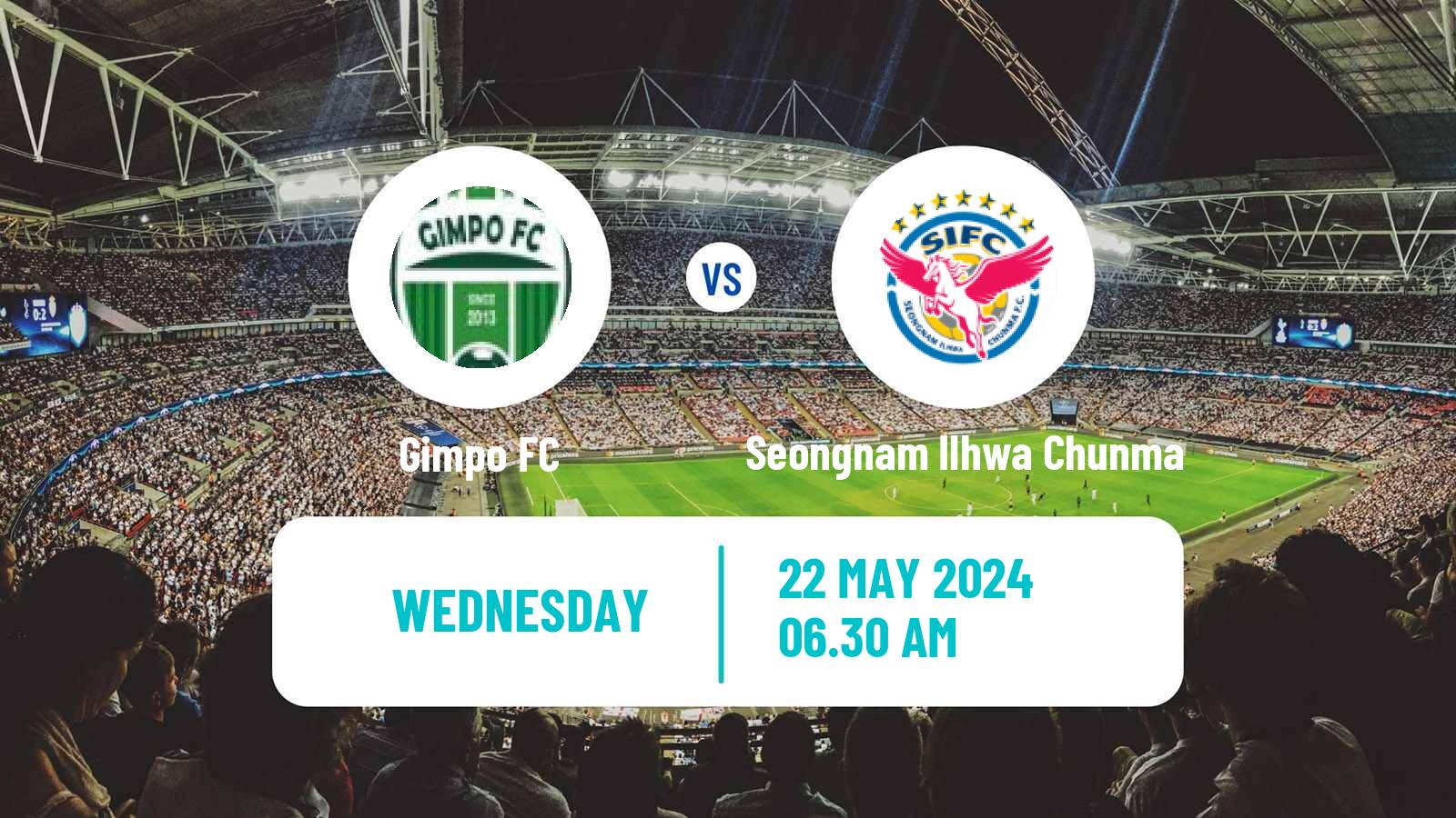 Soccer South Korean K-League 2 Gimpo - Seongnam Ilhwa Chunma