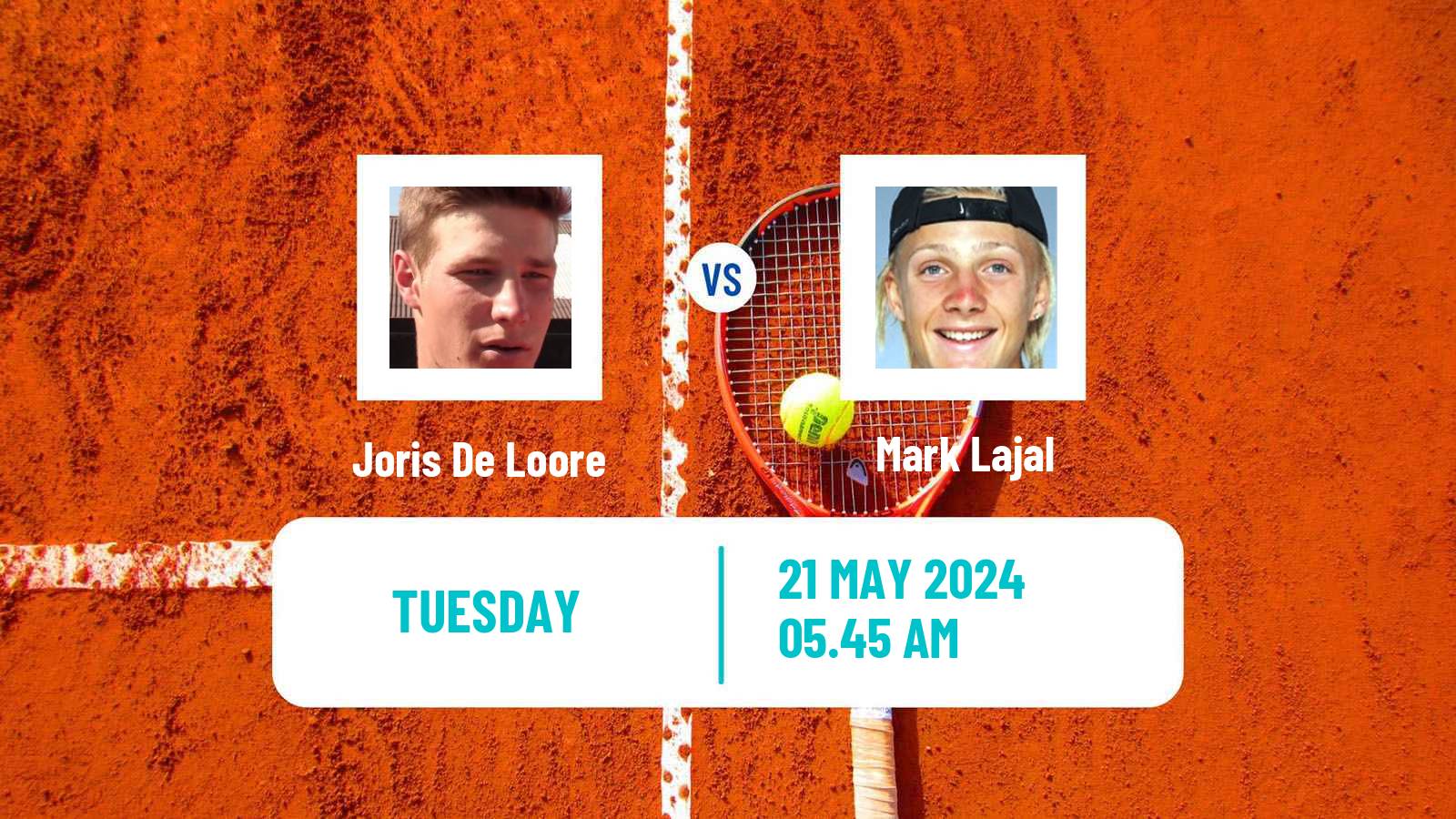 Tennis ATP Roland Garros Joris De Loore - Mark Lajal