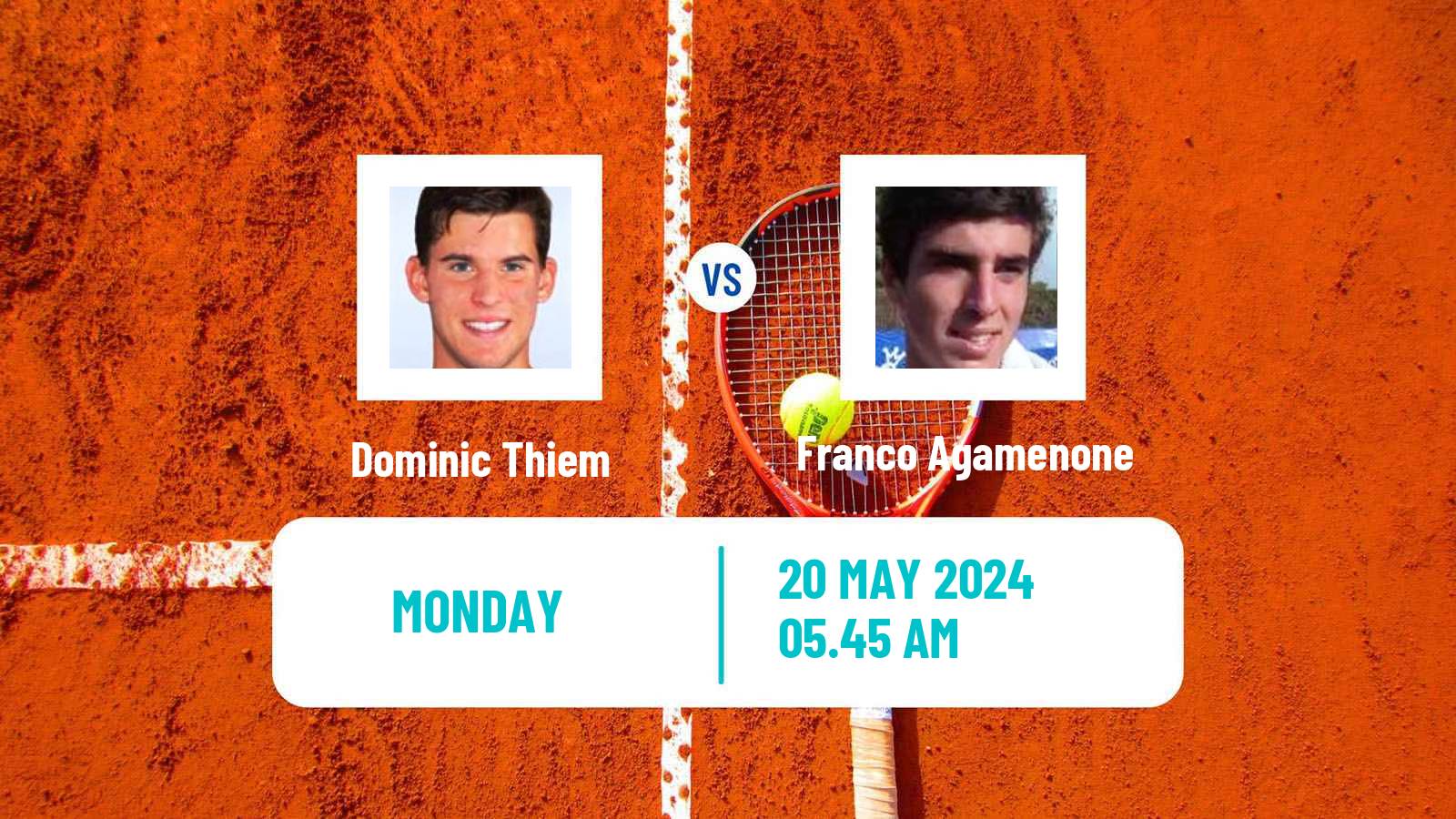 Tennis ATP Roland Garros Dominic Thiem - Franco Agamenone