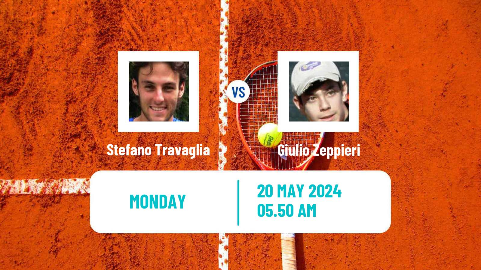 Tennis ATP Roland Garros Stefano Travaglia - Giulio Zeppieri