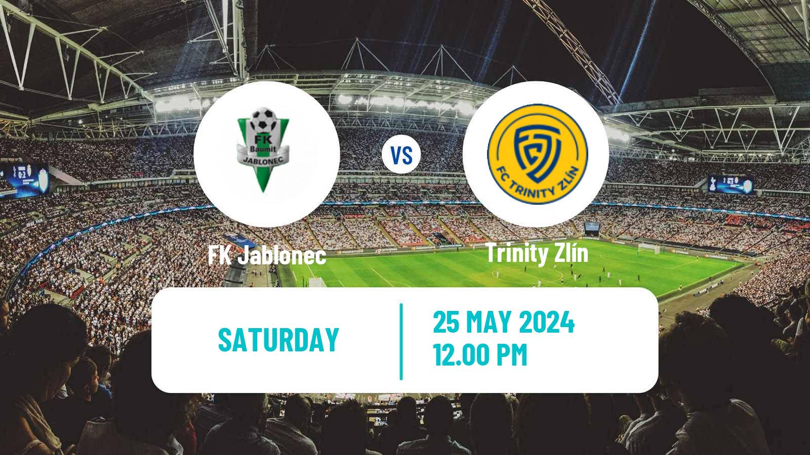 Soccer Czech 1 Liga Jablonec - Trinity Zlín