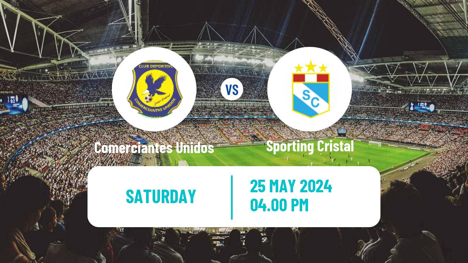 Soccer Peruvian Liga 1 Comerciantes Unidos - Sporting Cristal