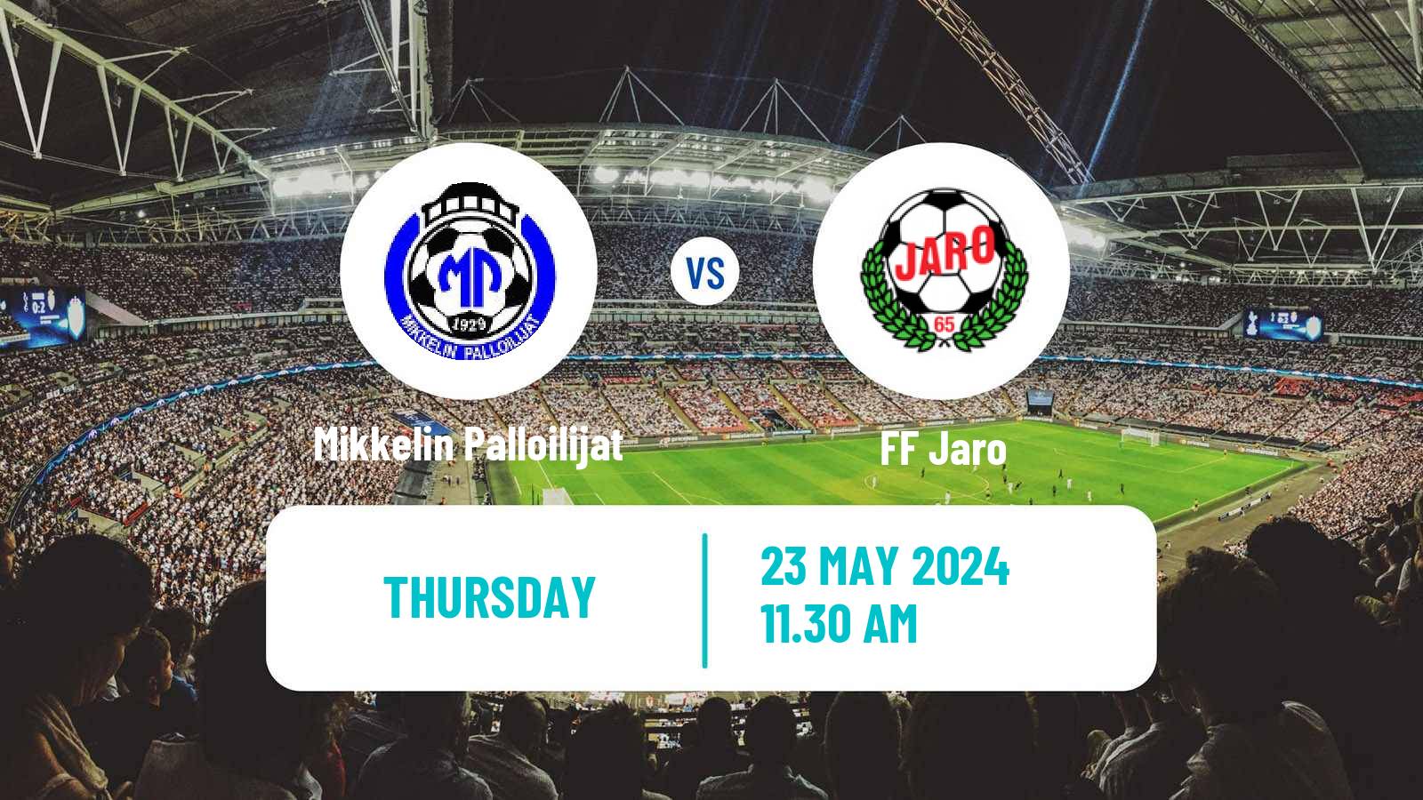 Soccer Finnish Ykkosliiga Mikkelin Palloilijat - FF Jaro