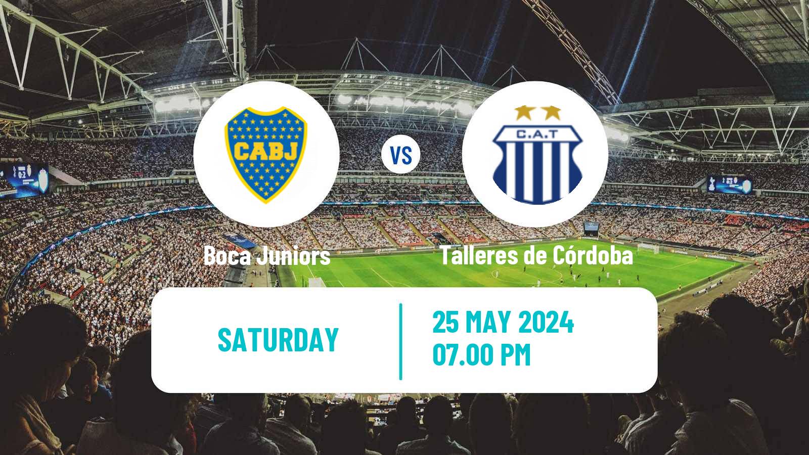 Soccer Argentinian Liga Profesional Boca Juniors - Talleres de Córdoba
