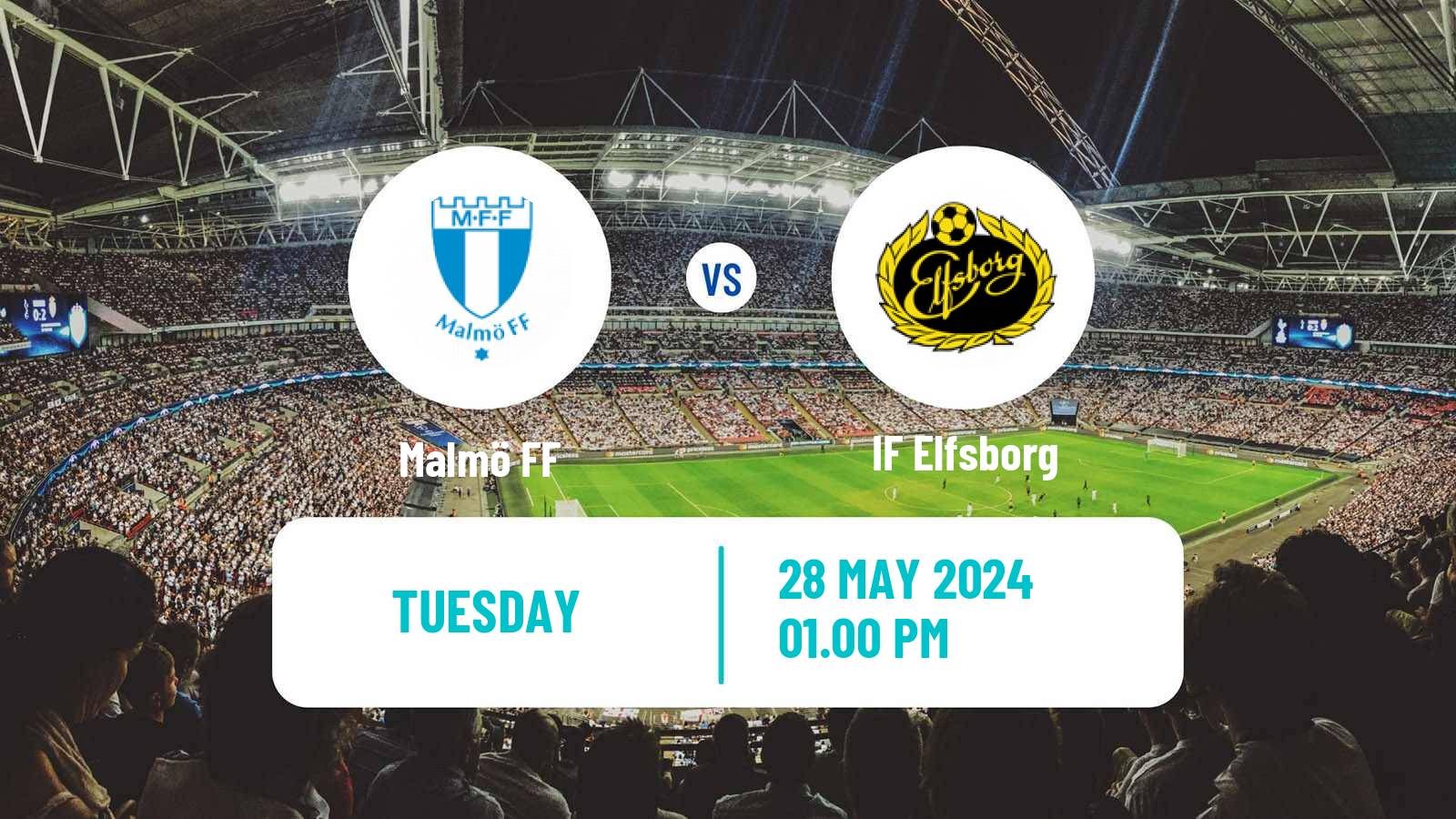 Soccer Swedish Allsvenskan Malmö - Elfsborg