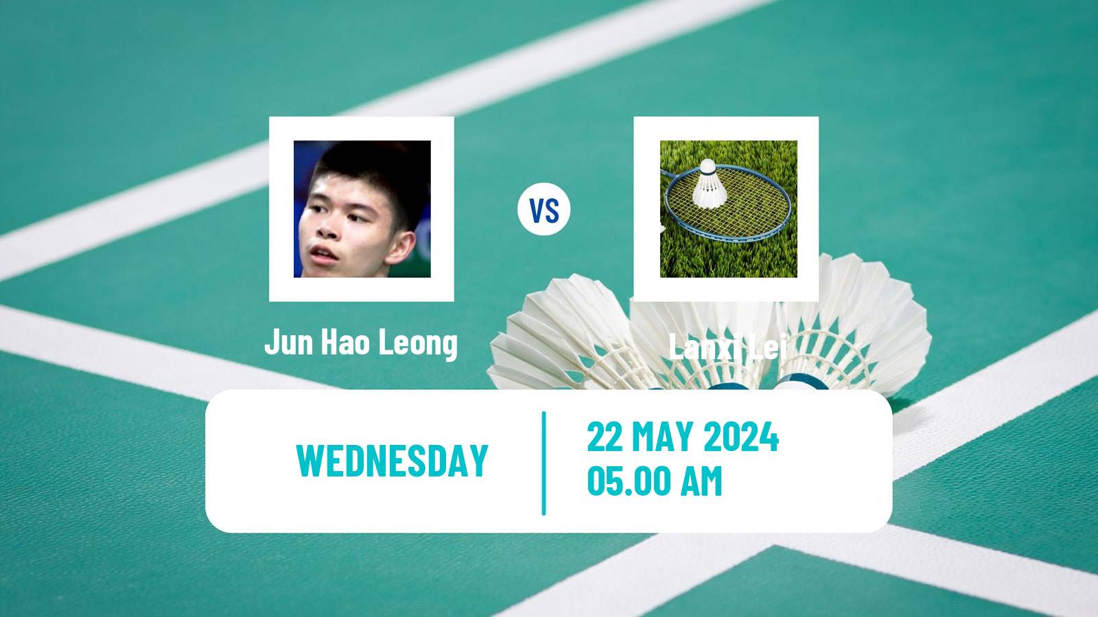 Badminton BWF World Tour Malaysia Masters Men Jun Hao Leong - Lanxi Lei