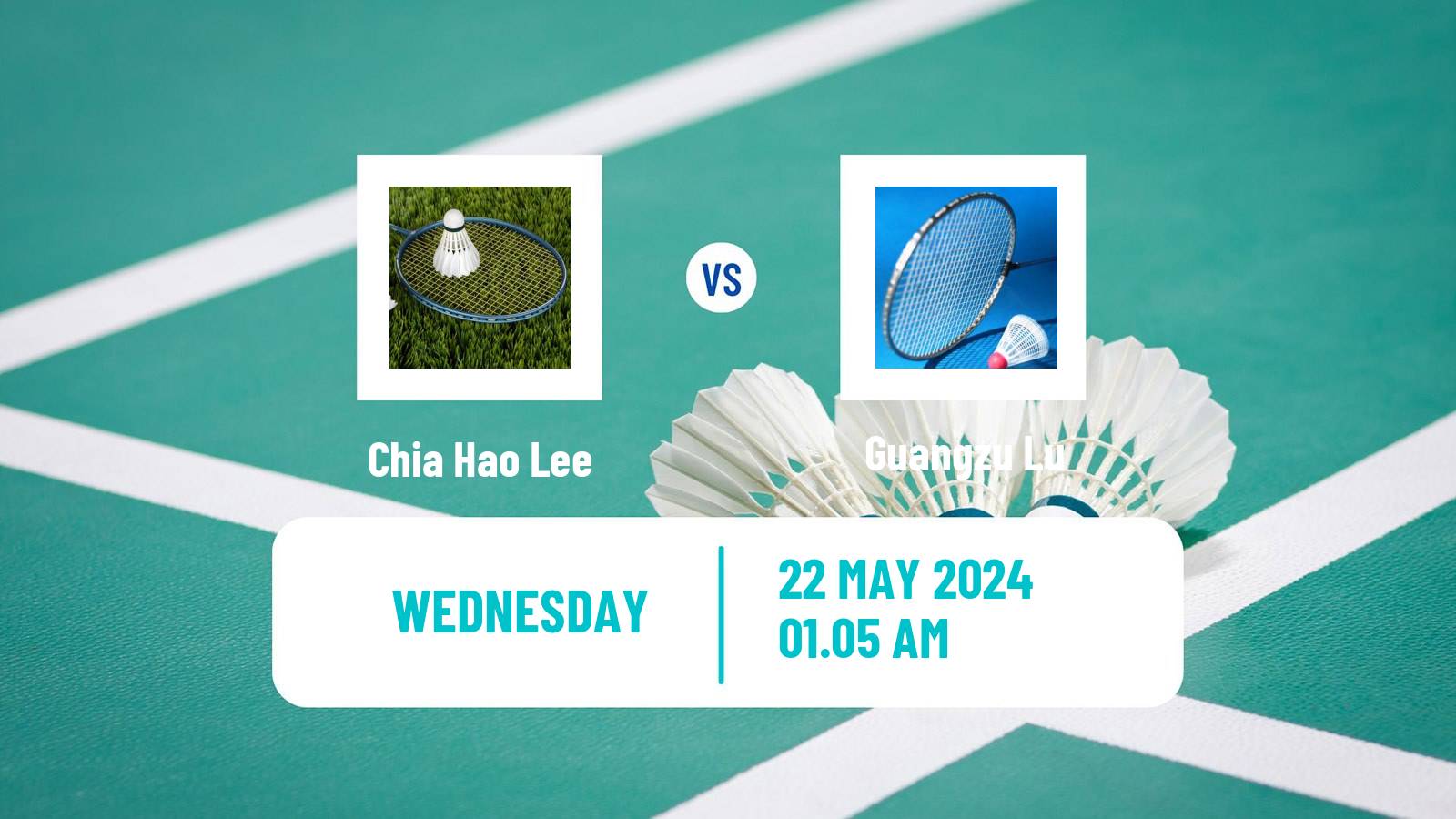 Badminton BWF World Tour Malaysia Masters Men Chia Hao Lee - Guangzu Lu
