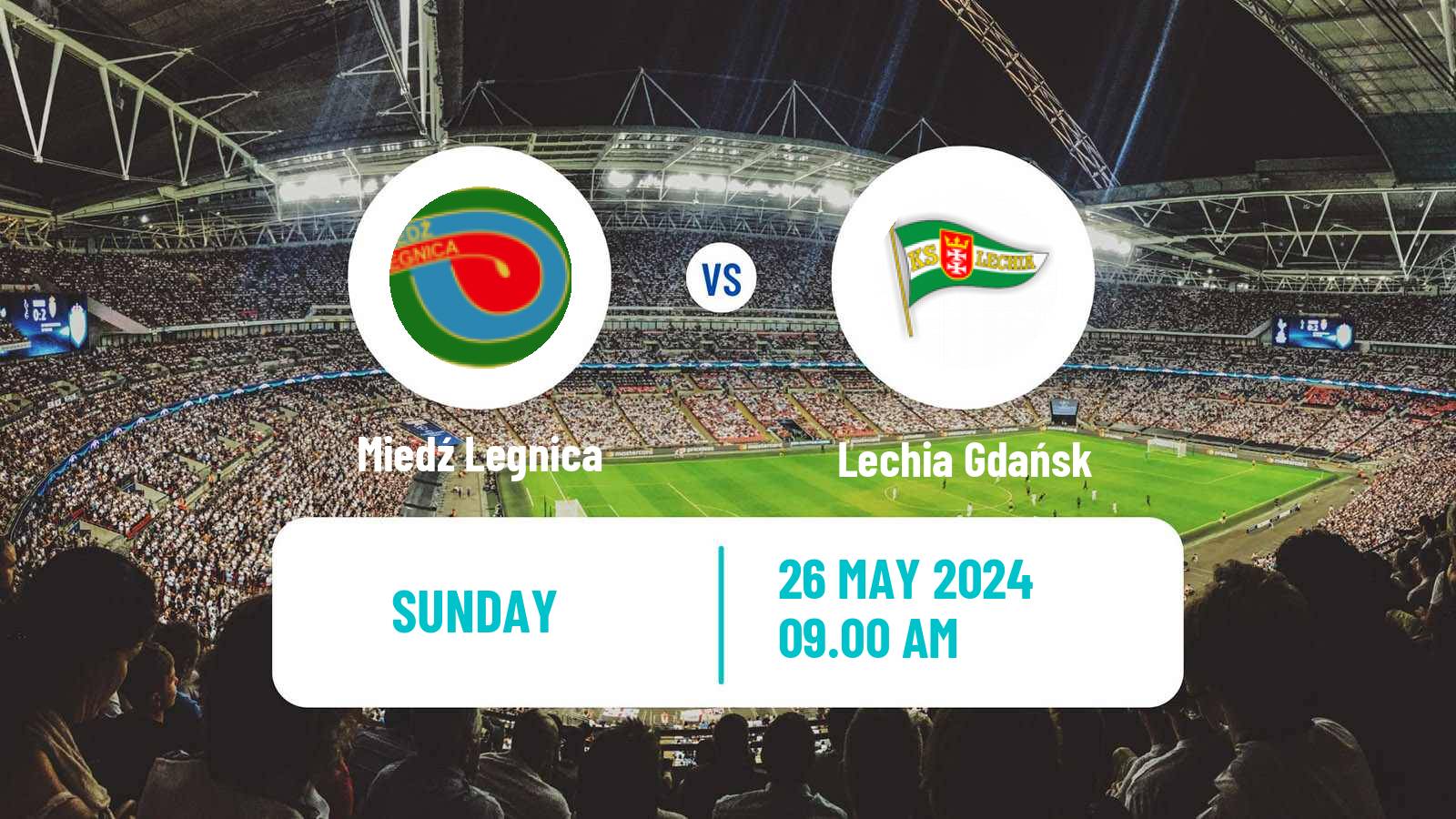 Soccer Polish Division 1 Miedź Legnica - Lechia Gdańsk
