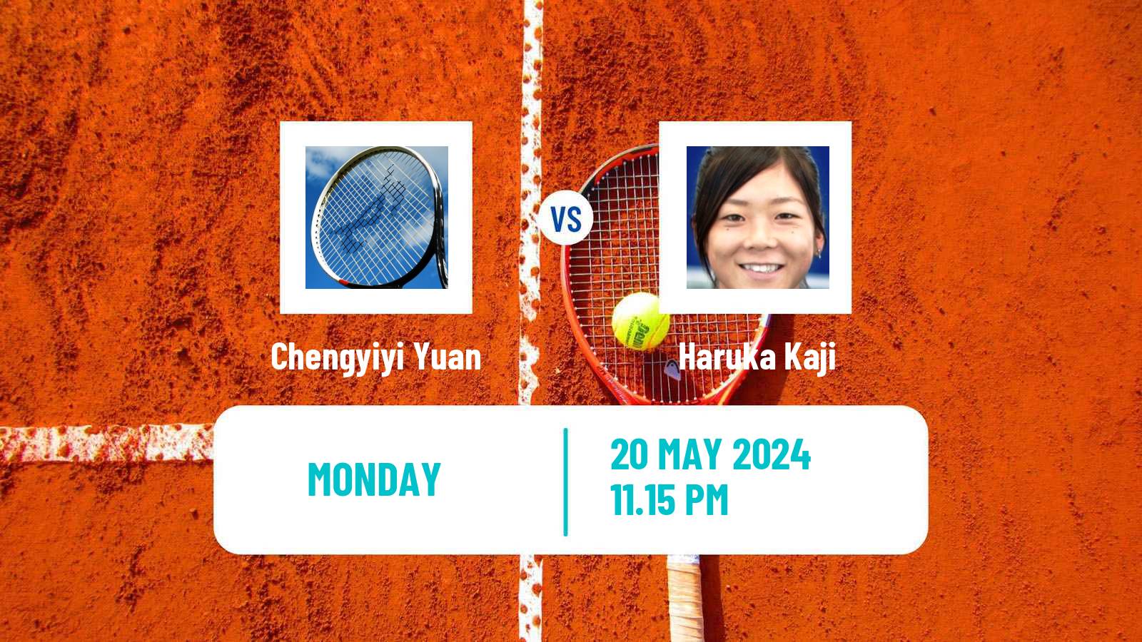 Tennis ITF W50 Goyang Women 2024 Chengyiyi Yuan - Haruka Kaji