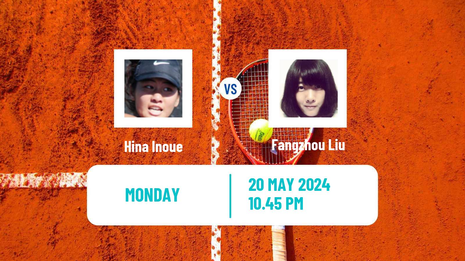 Tennis ITF W50 Goyang Women 2024 Hina Inoue - Fangzhou Liu