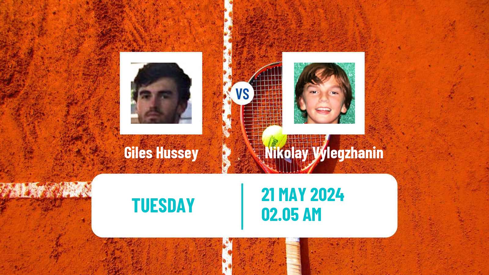 Tennis Kachreti Challenger Men Giles Hussey - Nikolay Vylegzhanin