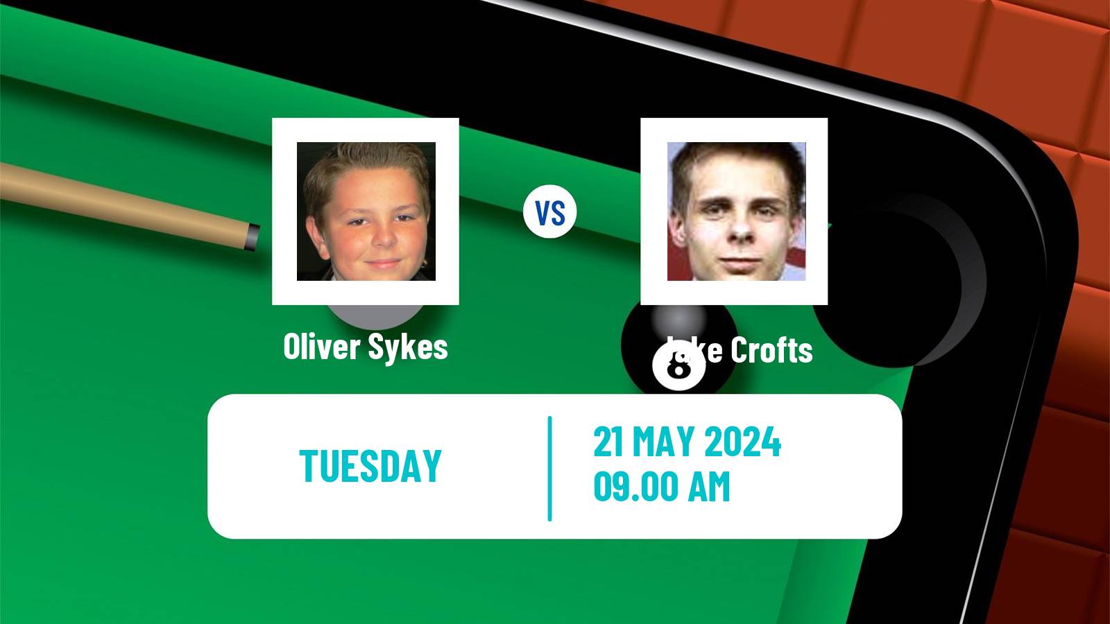 Snooker Qualifying School 1 Oliver Sykes - Jake Crofts