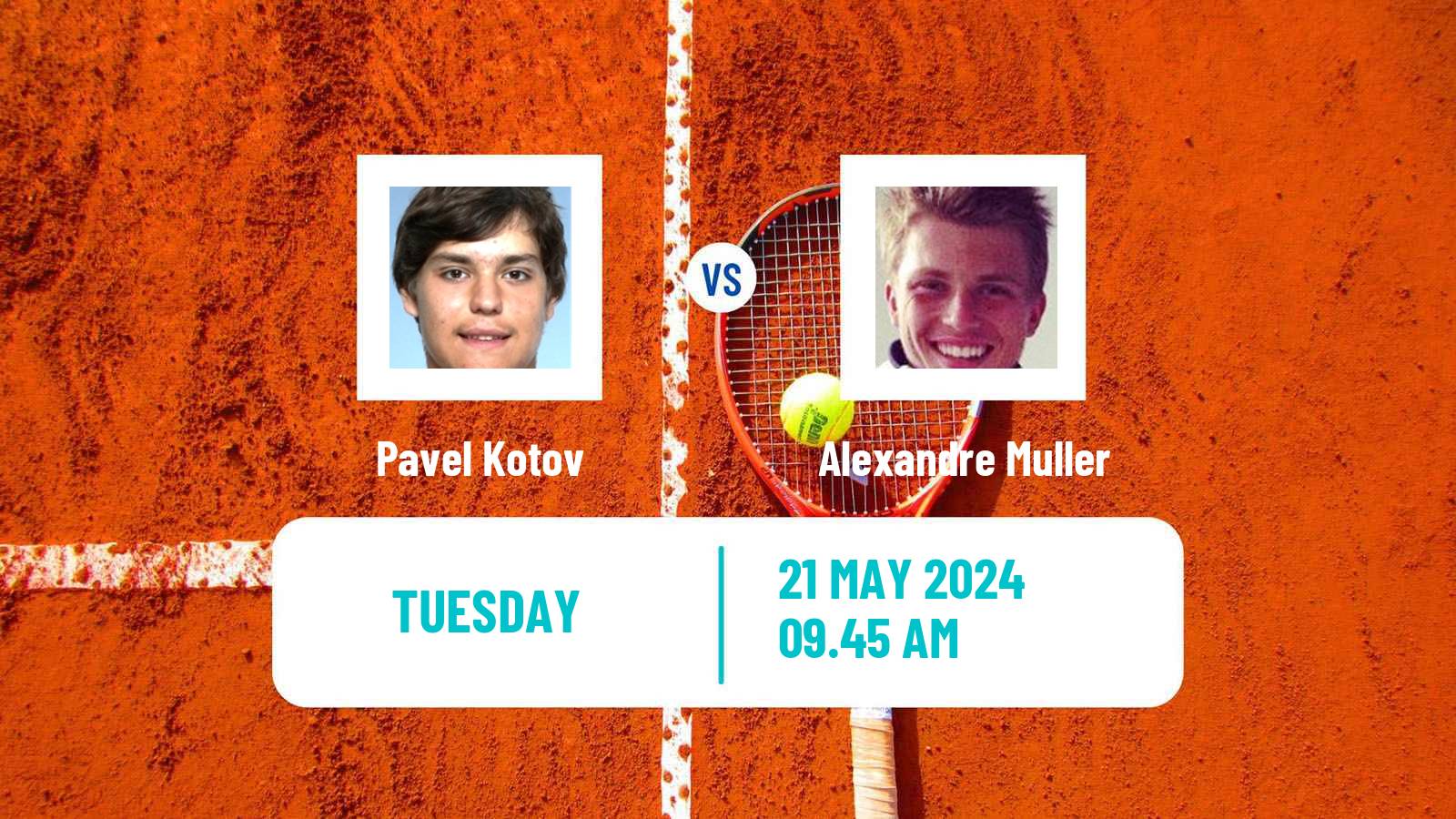 Tennis ATP Lyon Pavel Kotov - Alexandre Muller