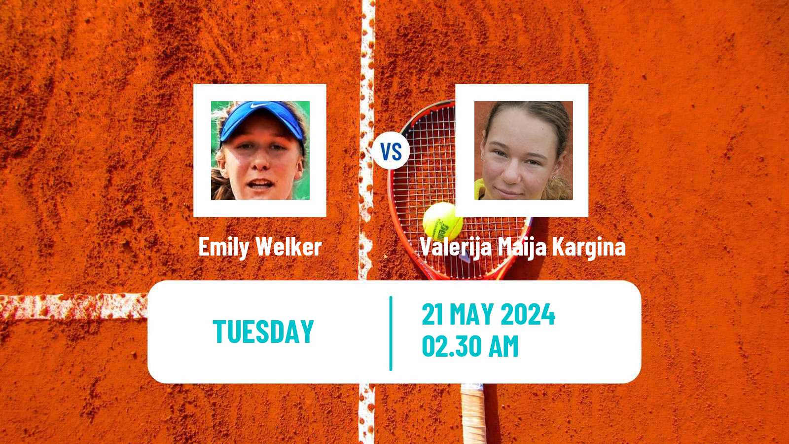Tennis ITF W15 Bucharest 2 Women Emily Welker - Valerija Maija Kargina