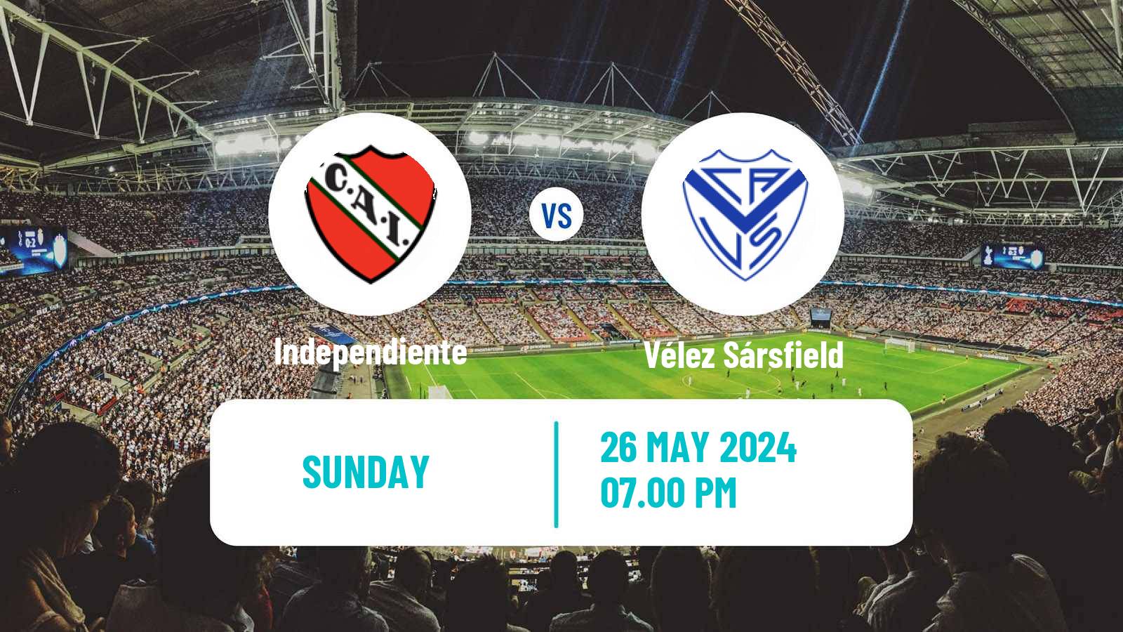 Soccer Argentinian Liga Profesional Independiente - Vélez Sársfield