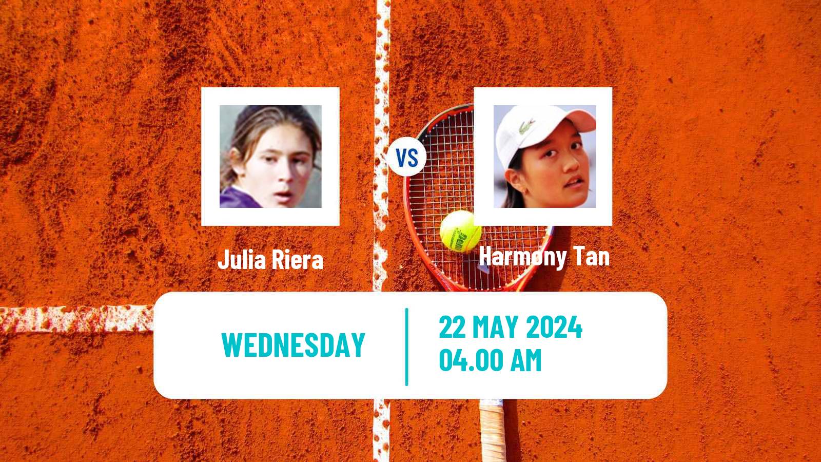 Tennis WTA Roland Garros Julia Riera - Harmony Tan